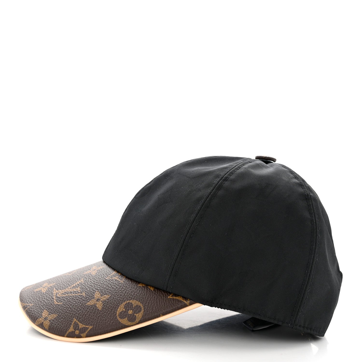 Louis Vuitton Polyester Silk Monogram LV Get Ready Cap M Black 4 of 8