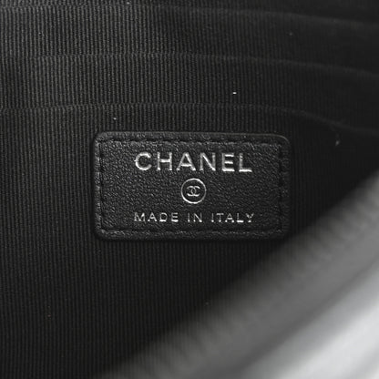 Chanel Pearly Lambskin Quilted Cosmetic Case So Black 7 of 8