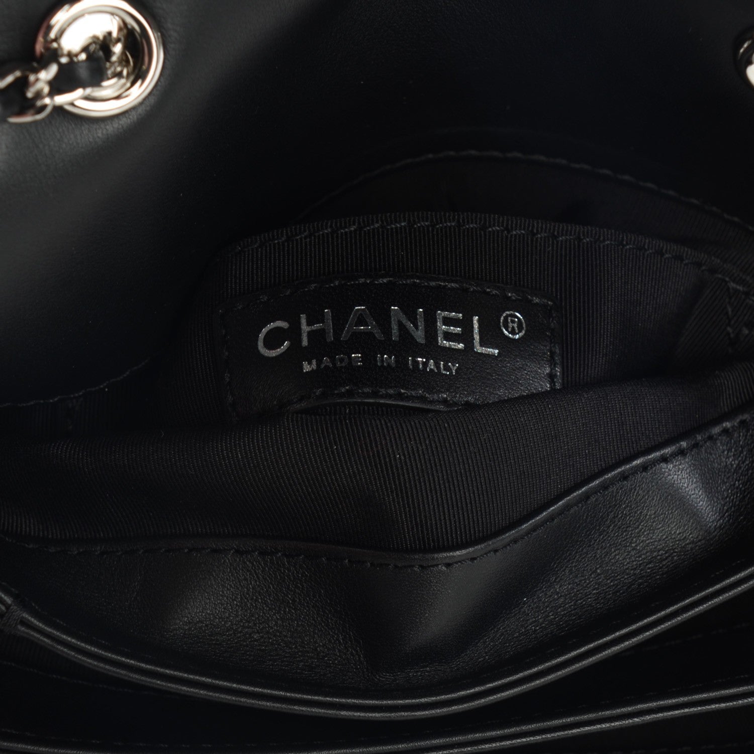 Chanel Calfskin Mini Tramezzo Flap Black 6 of 7