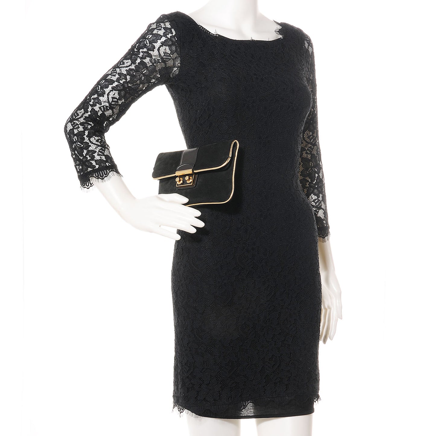 Suede SC Slim Clutch Coal