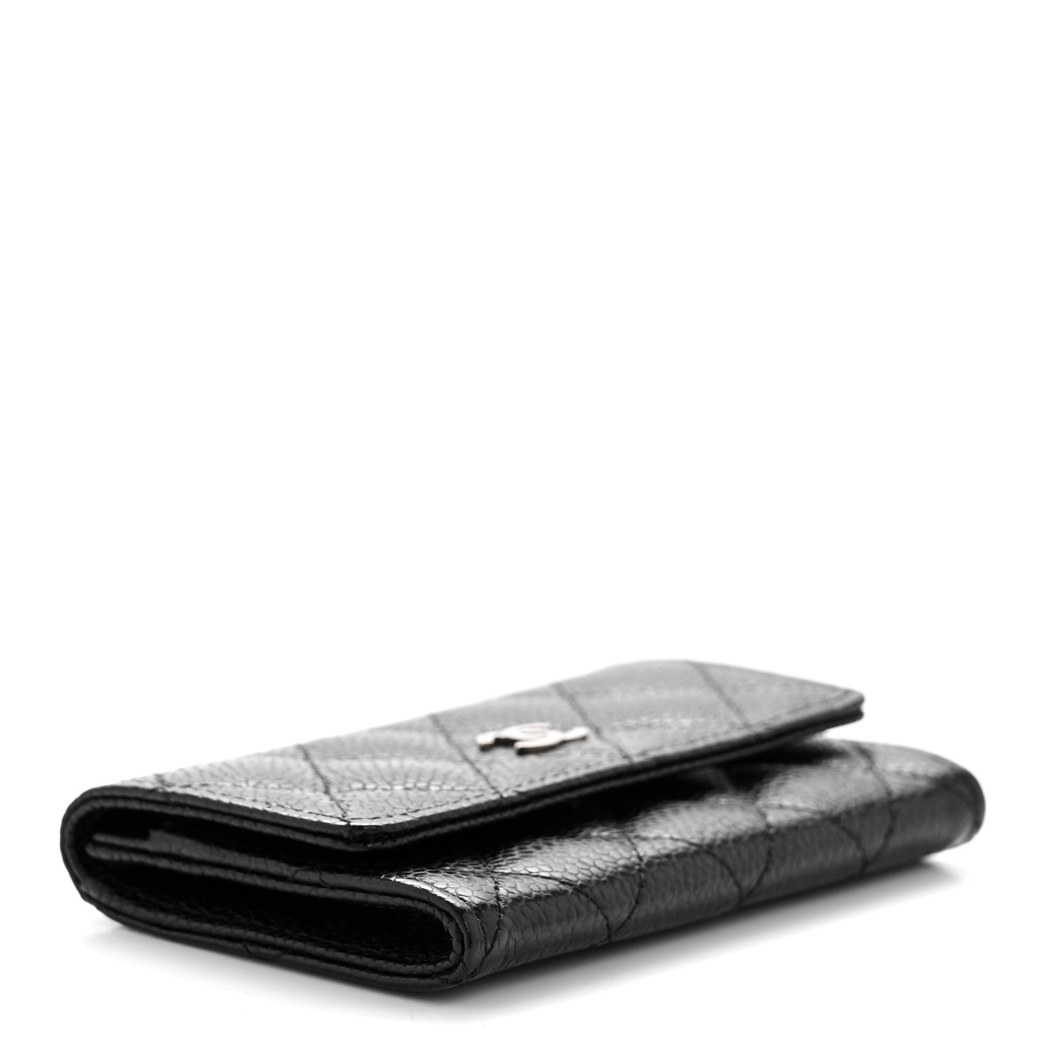 Chanel Caviar Quilted Flap Card Holder Black 4 of 10