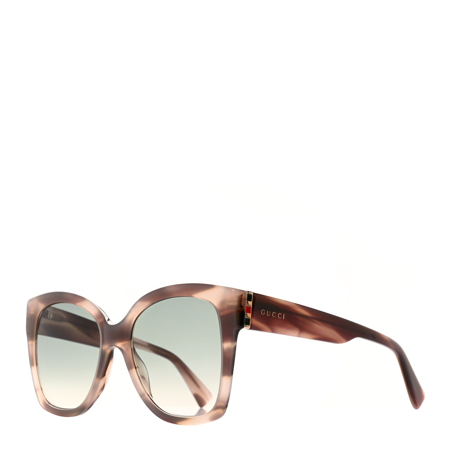 Gucci Acetate Square Frame Sunglasses GG0459S Tortoise Grey 1 of 9