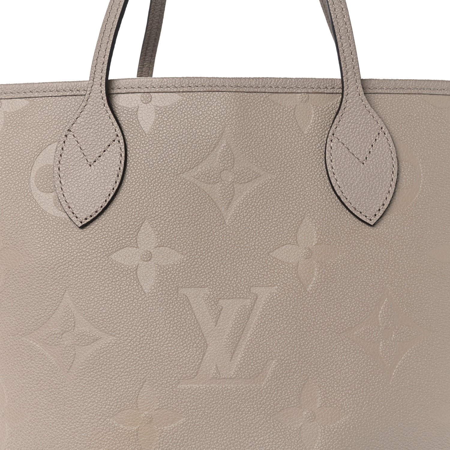Louis Vuitton Empreinte Monogram Giant Neverfull MM Tourterelle 8 of 10
