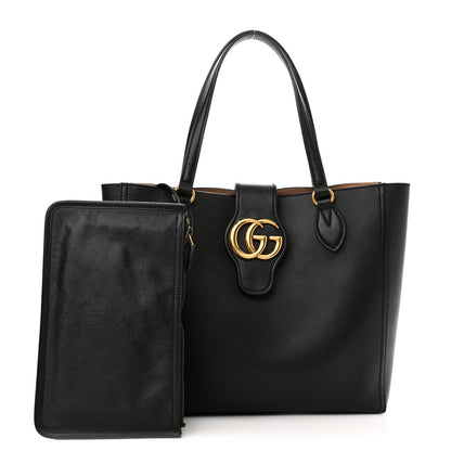 Gucci New Sakai Calfskin Lux Small Dahlia Tote Black 1 of 11
