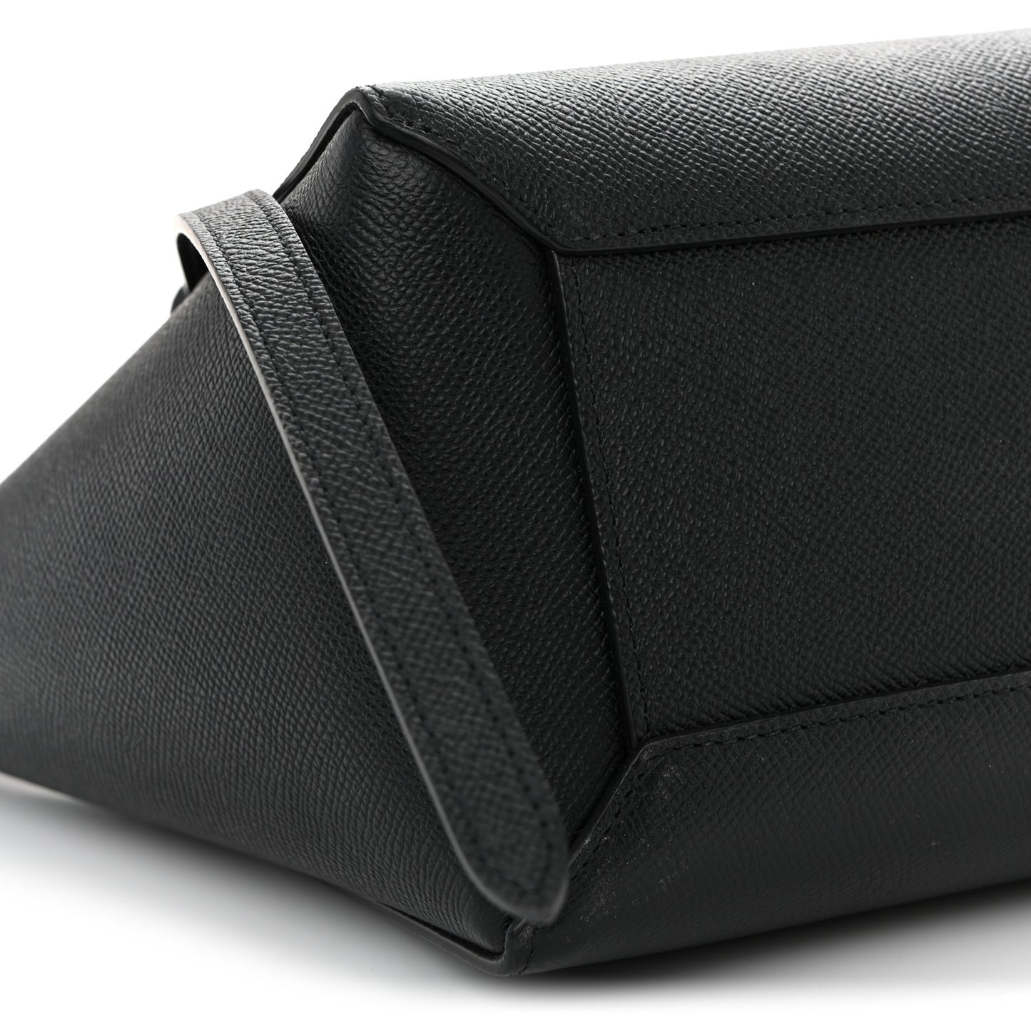 Grained Calfskin Micro Belt Bag Black