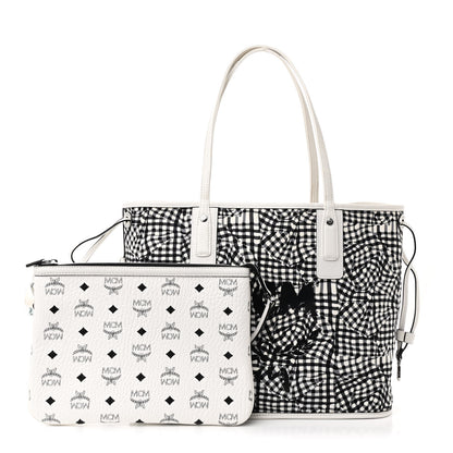 MCM Visetos Medium Liz Reversible Shopper Tote White 6 of 22