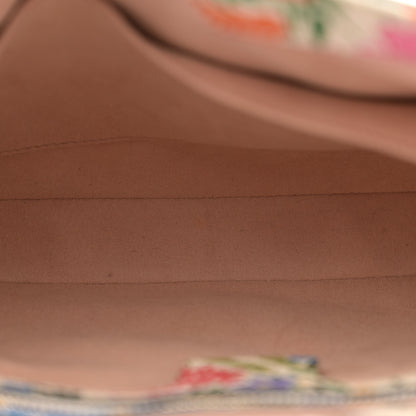 Gucci X KEN SCOTT New Shangai Calfskin Jardin D'Avril Floral Print Small Jackie 1961 Hobo Ivory Pink 5 of 12