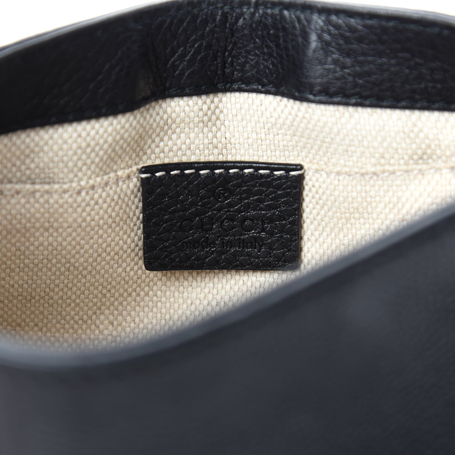Gucci Pebbled Calfskin Small Soho Flap Crossbody Black 11 of 13