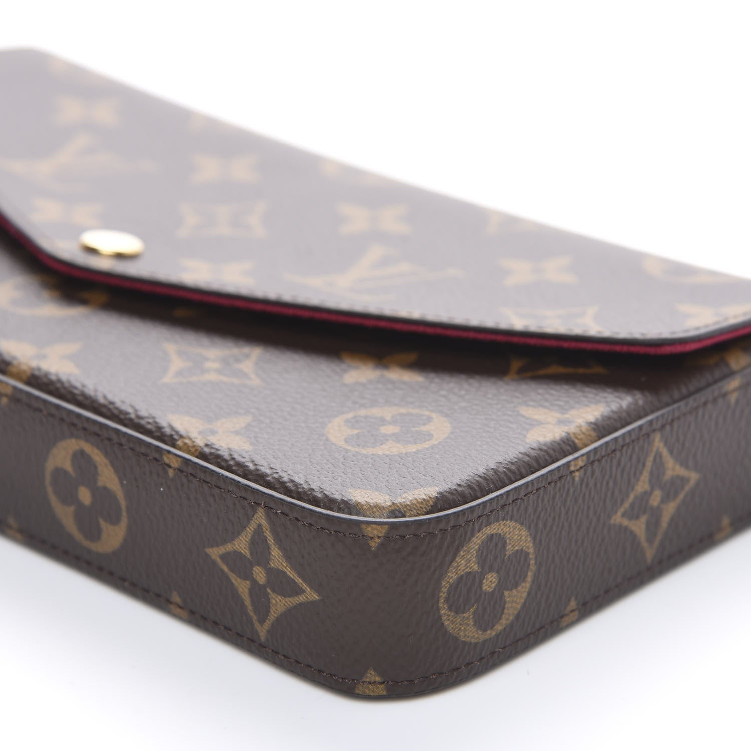 Louis Vuitton Monogram Pochette Felicie Chain Wallet Fuchsia 7 of 8