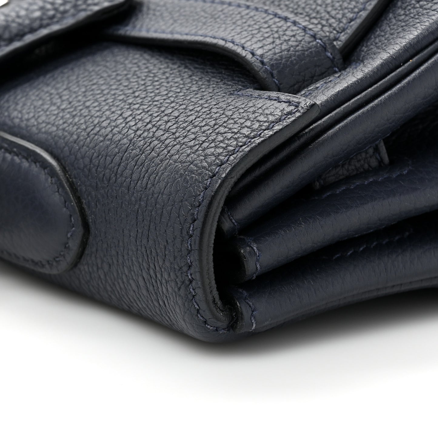 Togo Kelly Retourne 35 Bleu Indigo