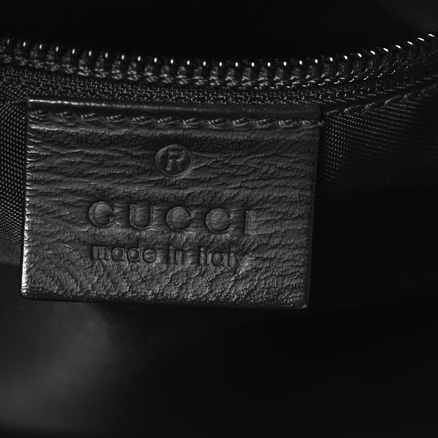 Guccissima Flat Messenger Bag Black