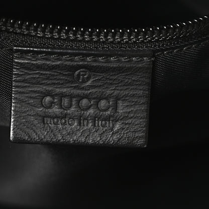 Gucci Guccissima Flat Messenger Bag Black 6 of 10