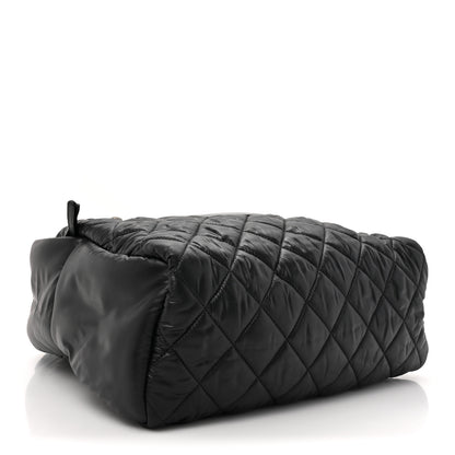 Chanel Nylon Quilted Coco Cocoon Backpack Black 4 of 10