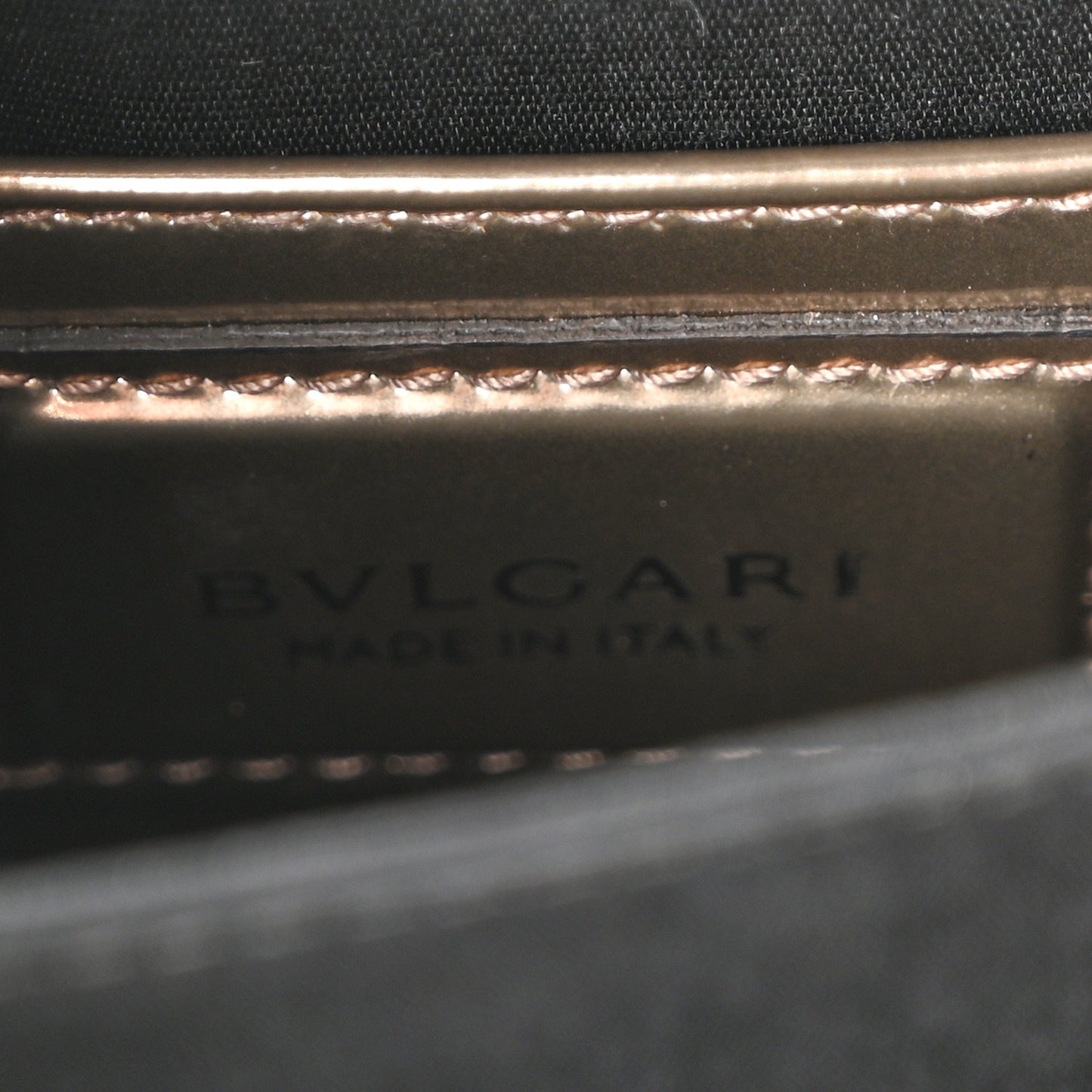 Metallic Calfskin Serpenti Forever Top Handle Gold