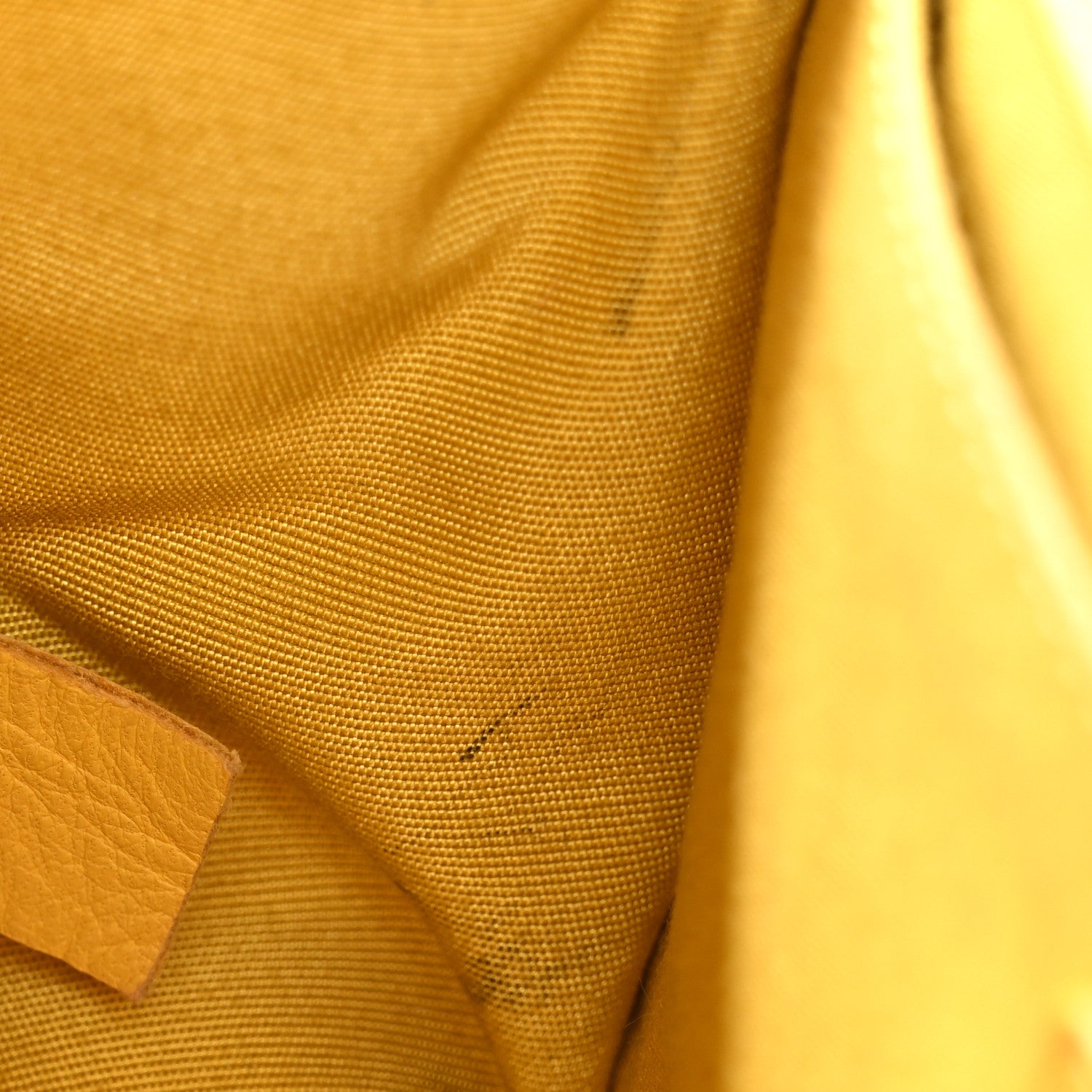 Chanel Calfskin Chevron Embroidered Medium Flap Yellow 12 of 27