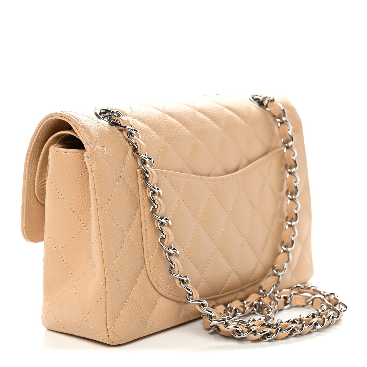 Chanel Caviar Quilted Small Double Flap Beige 3 of 15