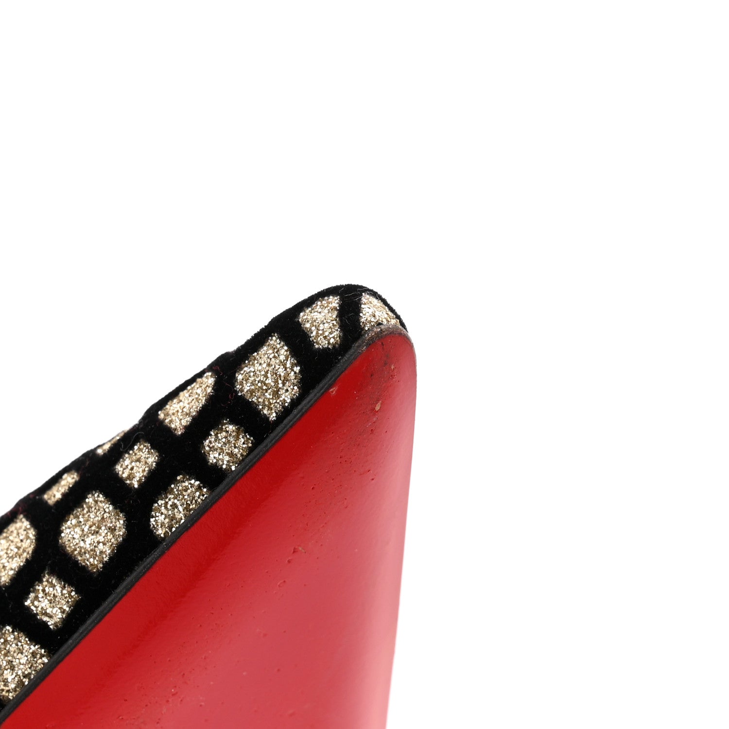 Christian Louboutin Glitter Floque Suede Iriza 100 Pumps 36.5 Platine Black 10 of 11