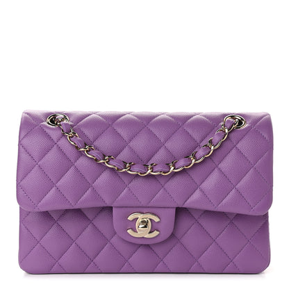 Chanel Caviar Quilted Small Double Flap Purple 1 of 10