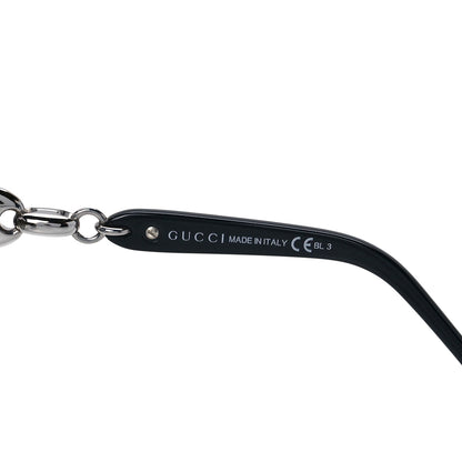 Gucci Marina Chain Aviator Sunglasses GG 4225/S Silver Black 6 of 8