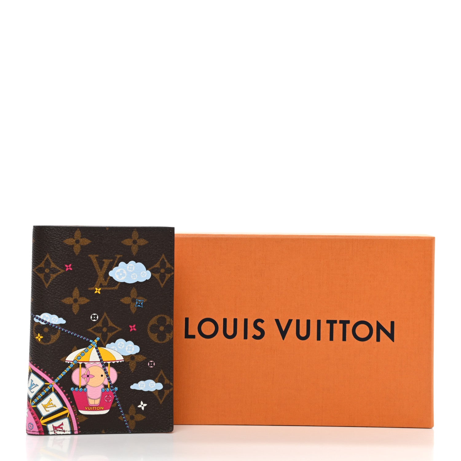 Louis Vuitton Monogram 2020 Christmas Animation Big Wheel Passport Cover Rose Ballerine 6 of 6