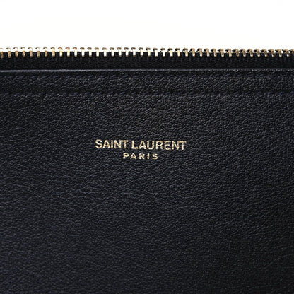 Saint Laurent Calfskin Large Shopping Tote Black 7 of 16