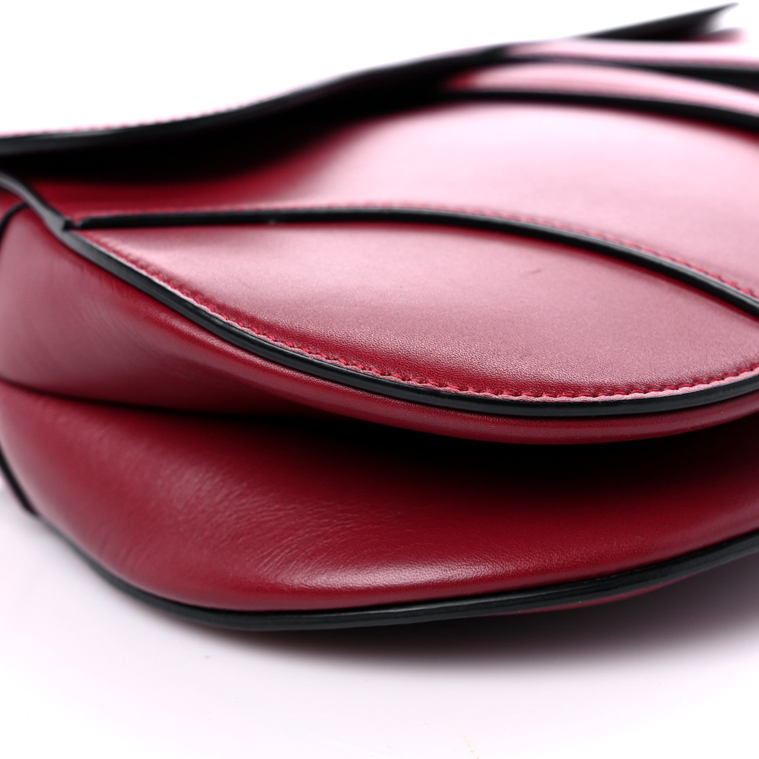 Christian Dior Calfskin Saddle Bag Scarlet 8 of 15