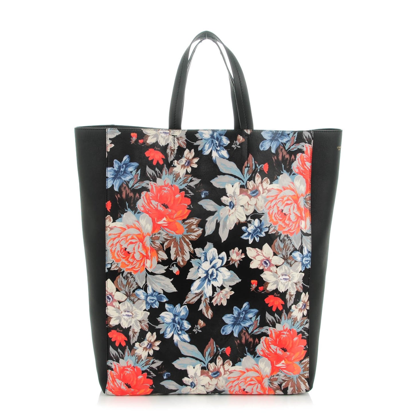 Lambskin Floral Printed Vertical Cabas Potiron