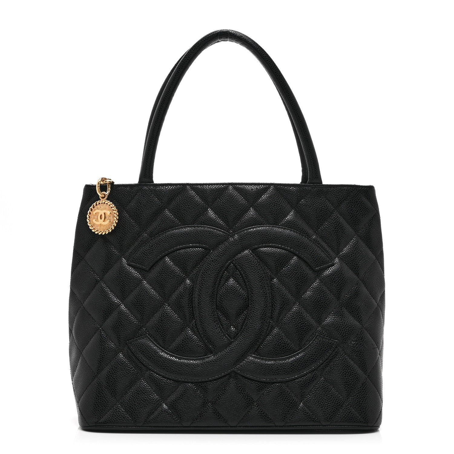 Chanel Caviar Quilted Medallion Tote Black 1 of 10