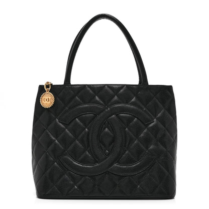 Chanel Caviar Quilted Medallion Tote Black 1 of 10