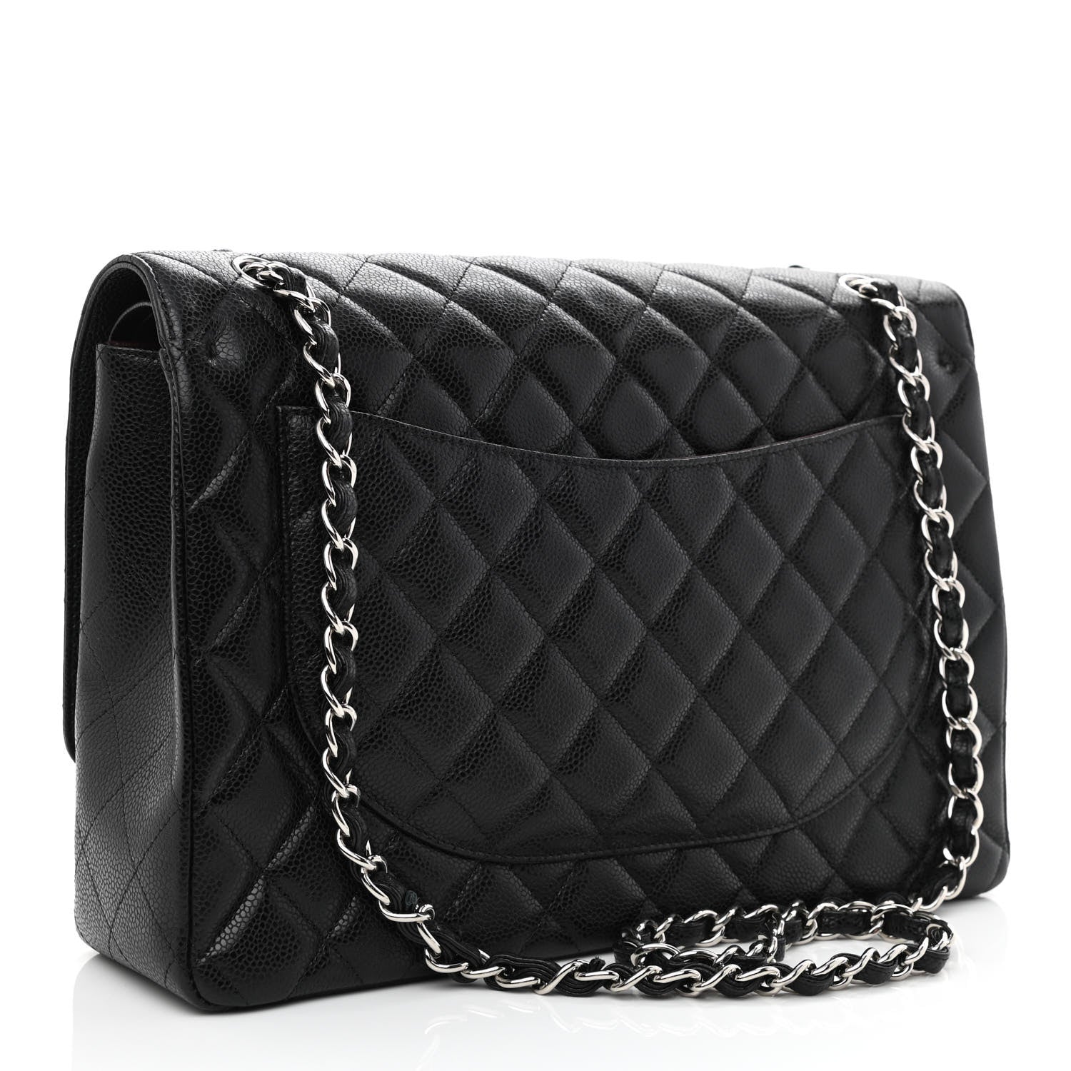 Chanel Caviar Quilted Maxi Double Flap Black 3 of 10