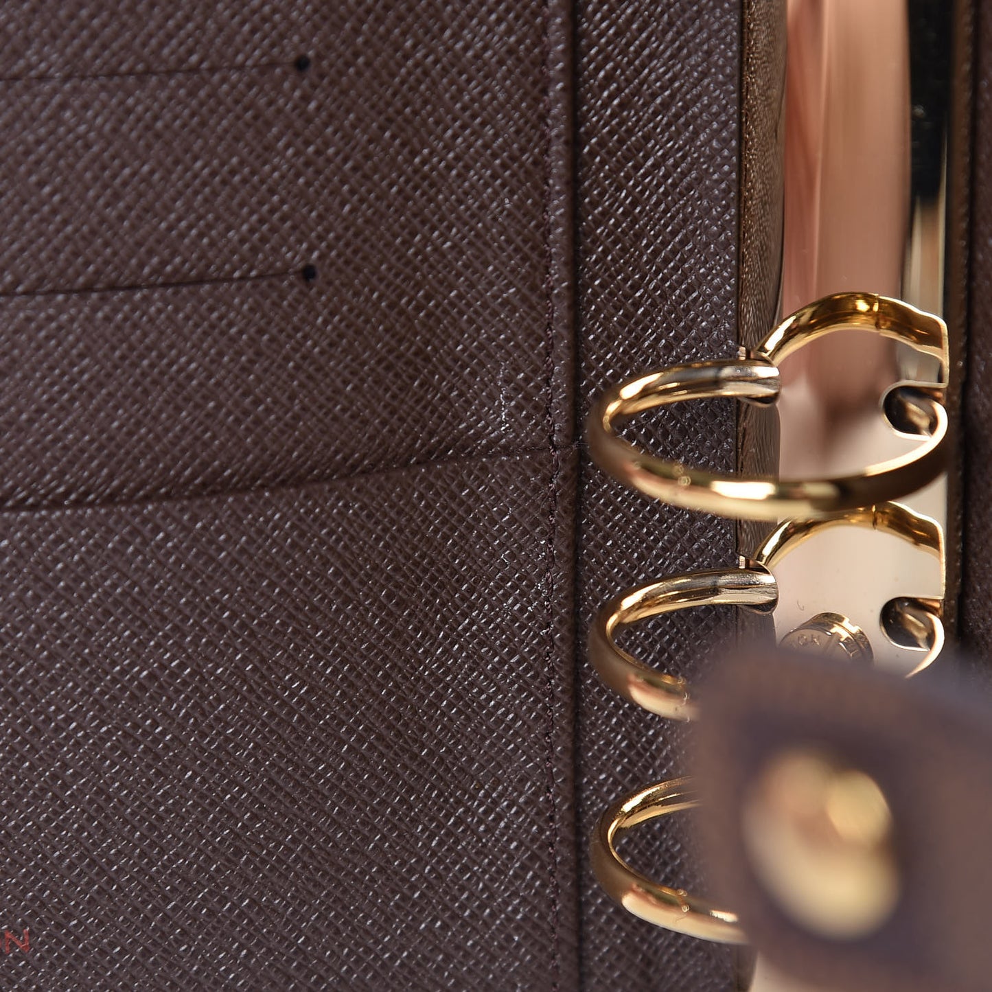 Damier Ebene Medium Ring Agenda Cover