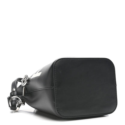 Fendi Vitello King F is Fendi Logo Embossed Mini Mon Tresor Bucket Bag Black 4 of 10