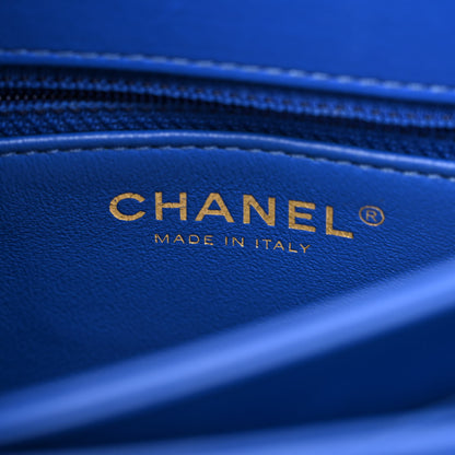 Chanel Lambskin Quilted Small Trendy CC Flap Dual Handle Bag Blue 6 of 11