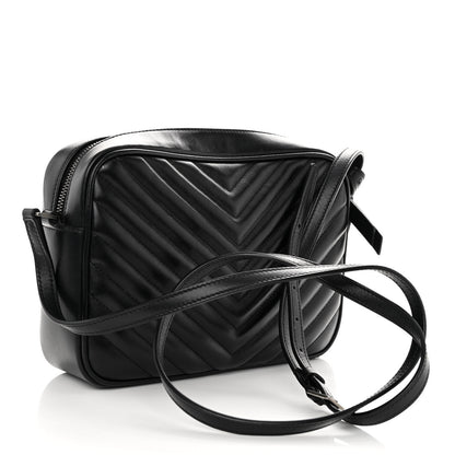 Saint Laurent Calfskin Matelasse Monogram Lou Camera Bag Black 3 of 9
