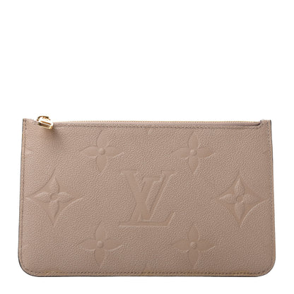 Louis Vuitton Empreinte Monogram Giant Neverfull MM Pochette Tourterelle 1 of 5