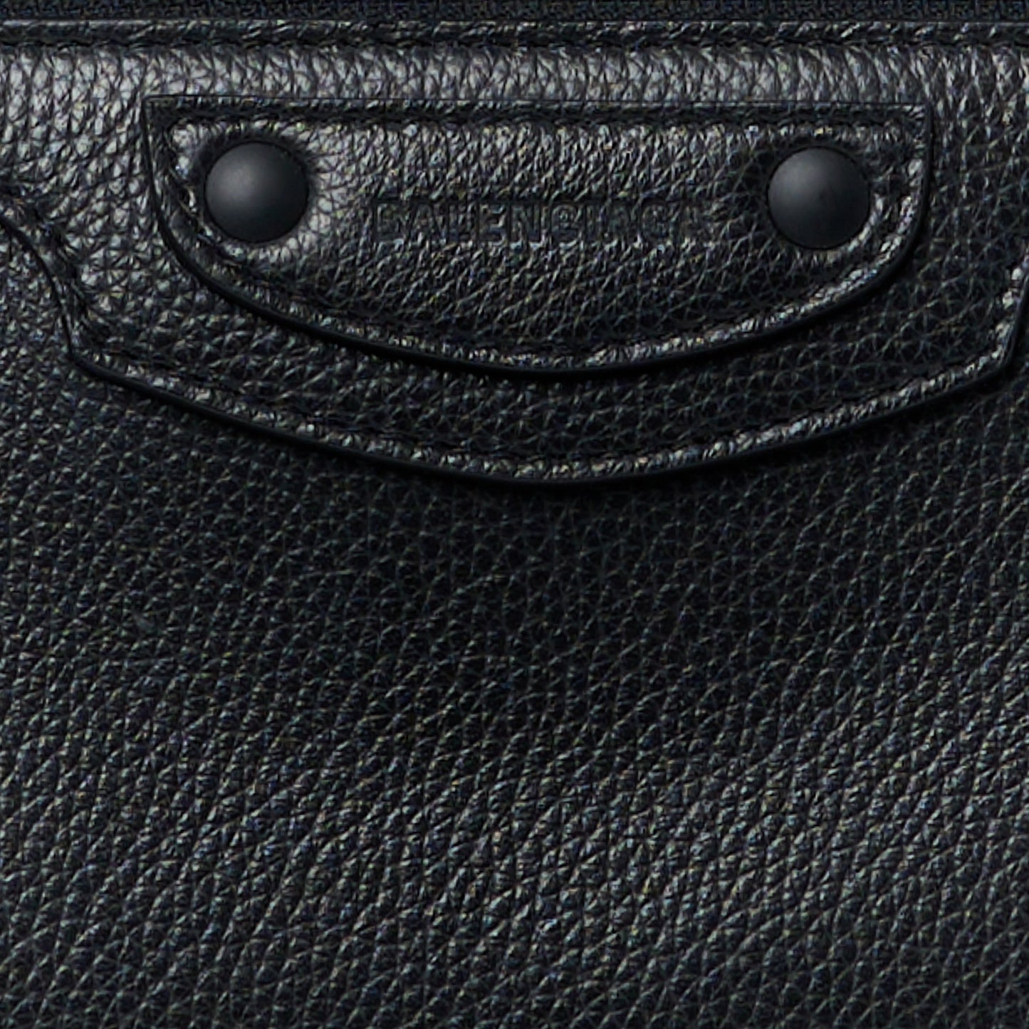 Grained Calfskin Neo Classic Black Hardware S City Black