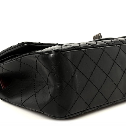 Chanel Aged Calfskin Quilted 2.55 Reissue 225 Flap Black 9 of 10