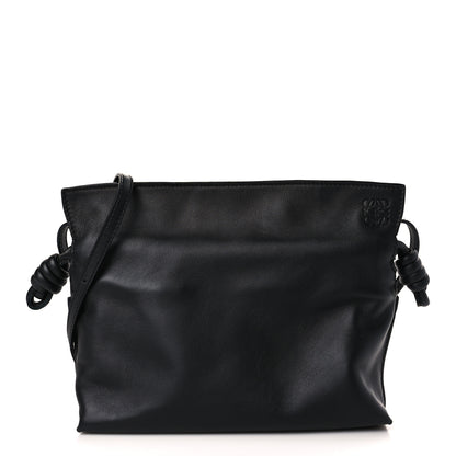 Loewe Calfskin Mini Flamenco Knot Clutch Black 1 of 10