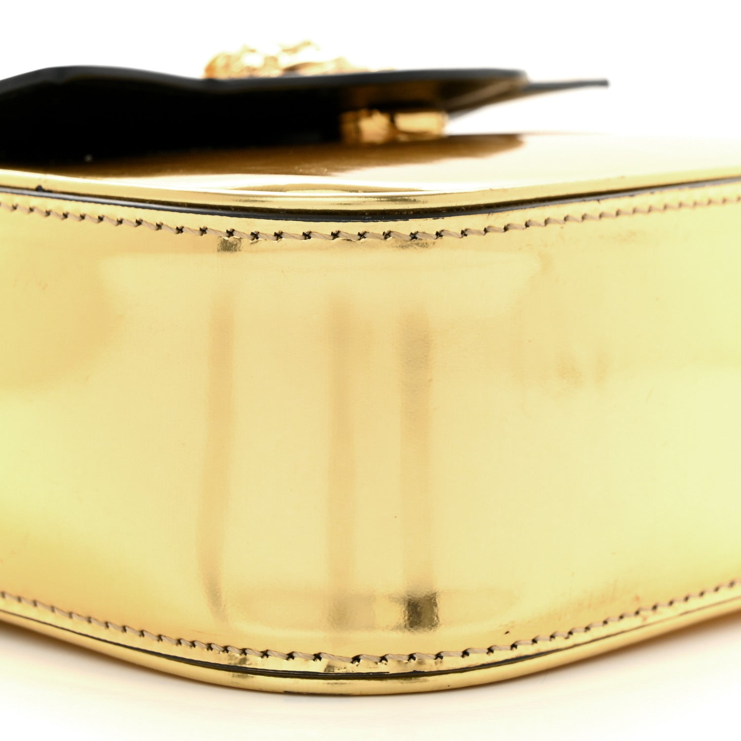 Versace Metallic Calfskin Mini La Medusa Bag Gold 9 of 17