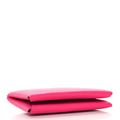 Hermes Chevre Chamkila Calvi Card Case Rose Pop 4 of 9