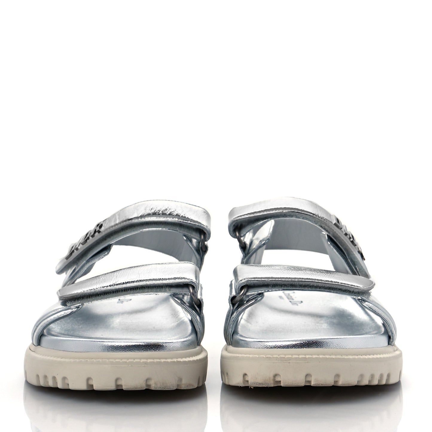 Metallic Dioract Sandals 38 Silver