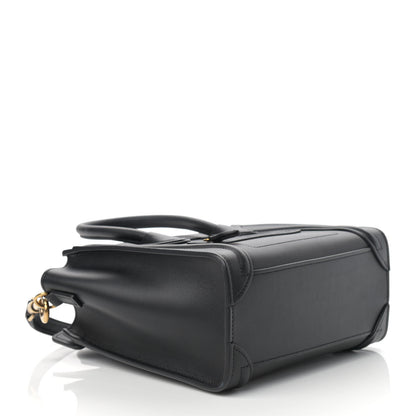 Celine Smooth Calfskin Nano Luggage Black 3 of 13