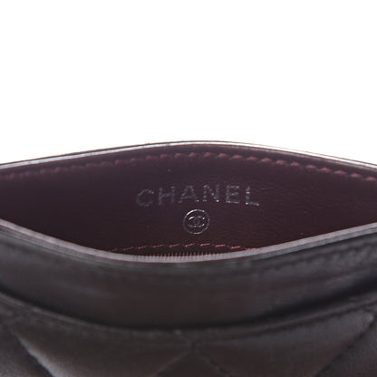 Chanel Lambskin Quilted Card Holder Black 5 of 11