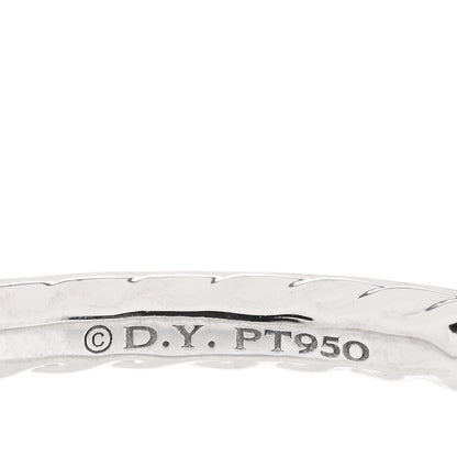 David Yurman Platinum Diamond 1.85mm Eden Eternity Wedding Band Ring 56 7.5 4 of 4