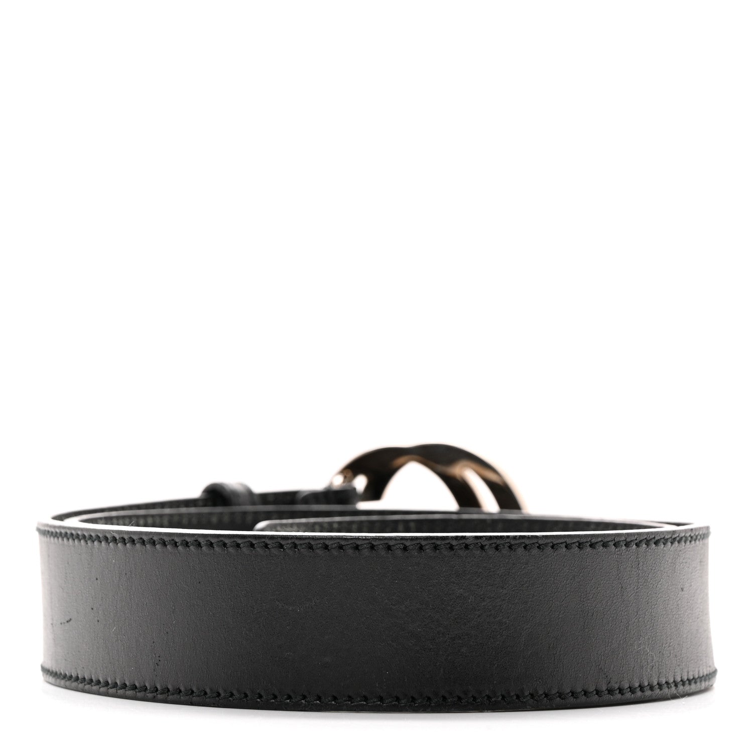 Gucci Calfskin Interlocking G Belt 95 38 Black 2 of 10