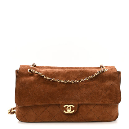 Chanel Suede Calfskin Small Souplissimo Maxi Flap Camel 1 of 11