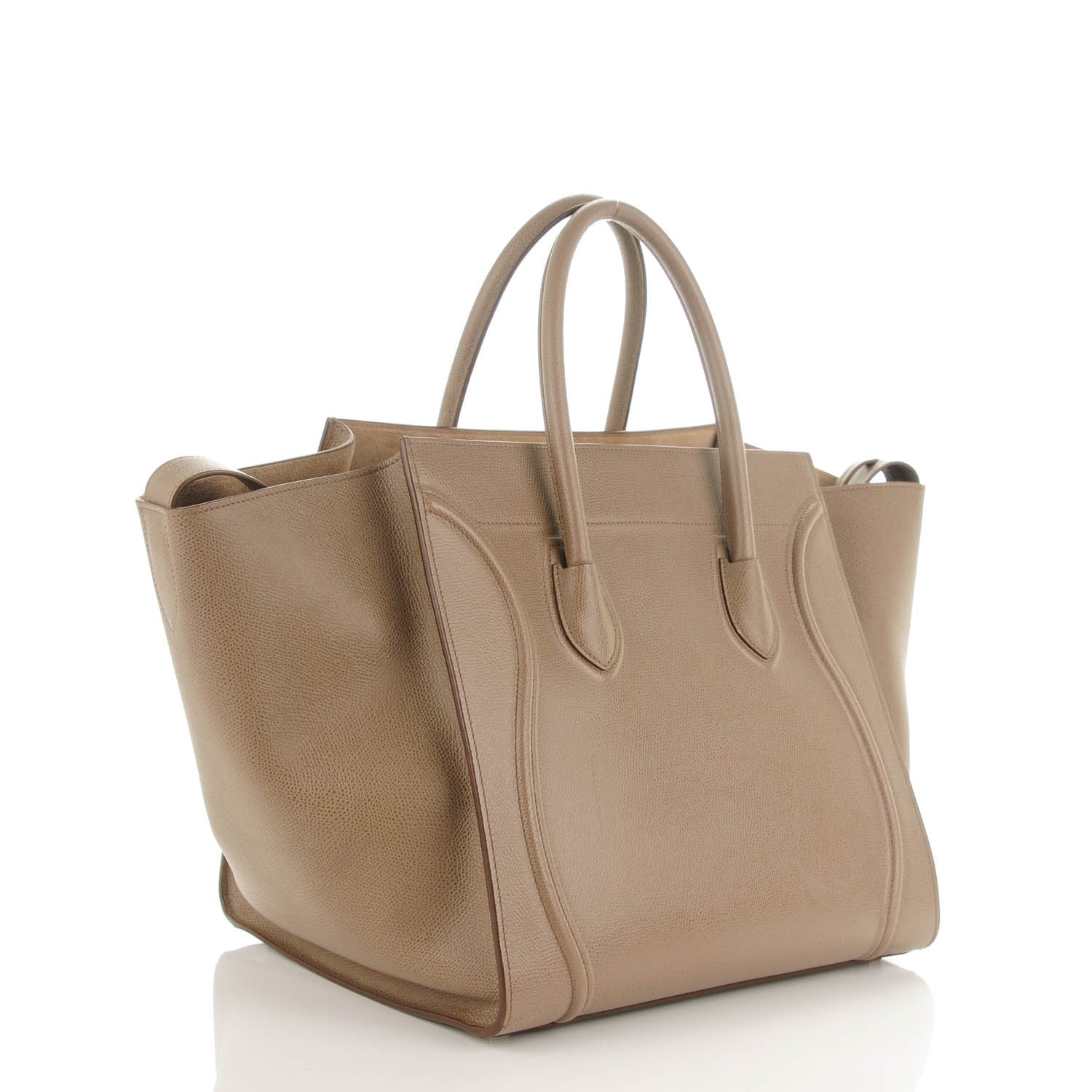 Celine Grained Calfskin Medium Phantom Luggage Taupe 3 of 9