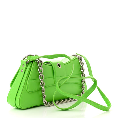 Balenciaga Smooth Calfskin Small Lindsay Shoulder Bag Acid Green 3 of 12