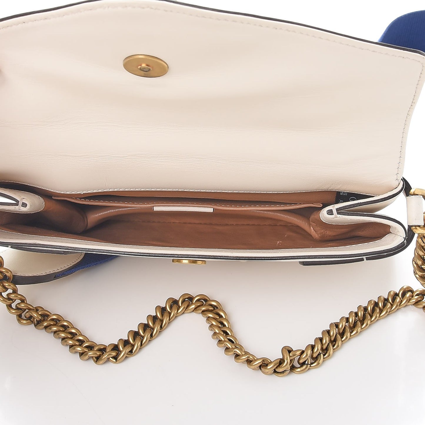 Nappa Pearl Studded Mini Queen Margaret Broadway Shoulder Bag Mystic White