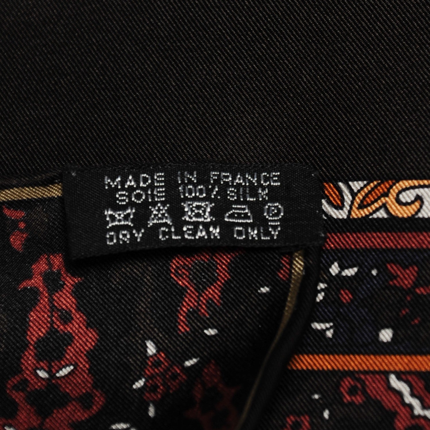 Hermes Silk Twill Tapis Persans Scarf 140 Bronze Noir Kaki 5 of 6